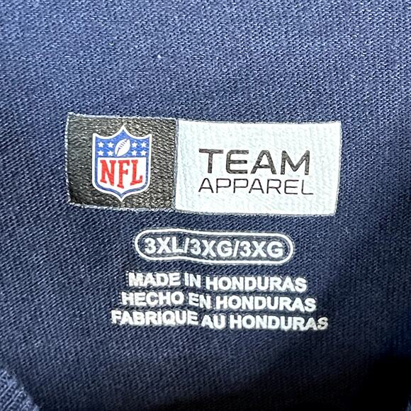 NFL Team Apparel New England Patriots Logo T-Shirt | Navy Blue | Size 3XL - Picture 3 of 3